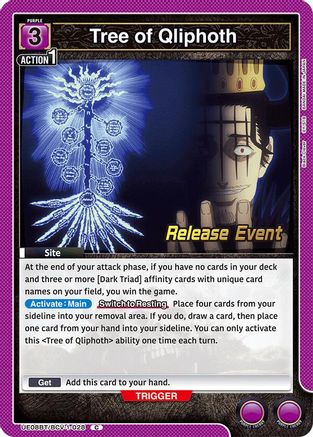 Tree of Qliphoth (UE08BT/BCV-1-028) - UE08BT Black Clover Release Event Cards