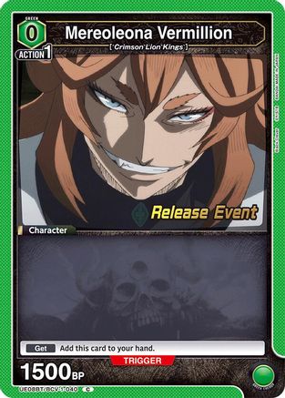 Mereoleona Vermillion (040) (UE08BT/BCV-1-040) - UE08BT Black Clover Release Event Cards
