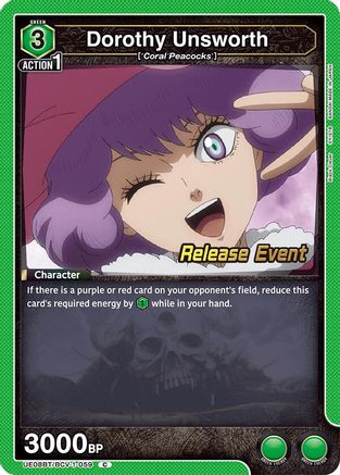 Dorothy Unsworth (UE08BT/BCV-1-059) - UE08BT Black Clover Release Event Cards