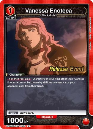 Vanessa Enoteca (084) (UE08BT/BCV-1-084) - UE08BT Black Clover Release Event Cards