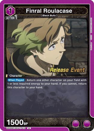 Finral Roulacase (013) (UE08BT/BCV-1-013) - UE08BT Black Clover Release Event Cards