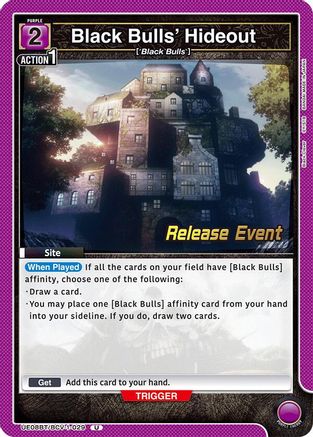 Black Bulls' Hideout (UE08BT/BCV-1-029) - UE08BT Black Clover Release Event Cards