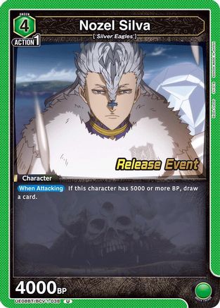Nozel Silva (UE08BT/BCV-1-038) - UE08BT Black Clover Release Event Cards