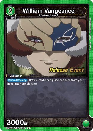 William Vangeance (UE08BT/BCV-1-054) - UE08BT Black Clover Release Event Cards