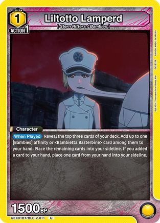 Liltotto Lamperd (UEX01BT/BLC-2-011) - UEX01BT BLEACH ThousandYear Blood War Vol2 Release Event Cards