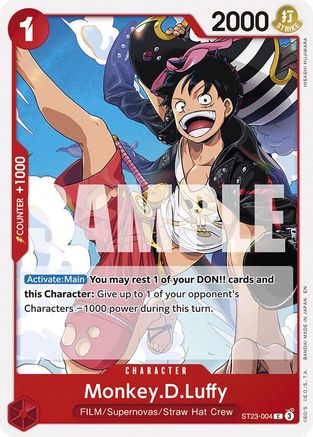 Monkey.D.Luffy (ST23-004) - Starter Deck 23: RED Shanks
