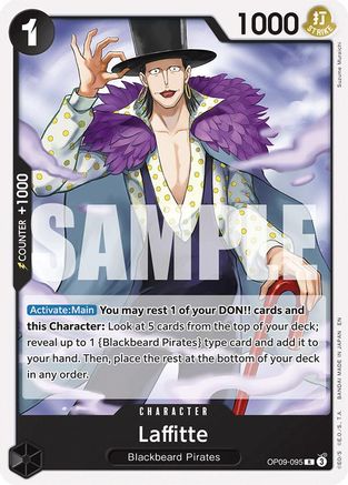 Laffitte (Reprint) (OP09-095) - Starter Deck 27: BLACK Marshall.D.Teach