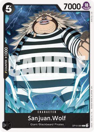 Sanjuan.Wolf (Reprint) (OP10-084) - Starter Deck 27: BLACK Marshall.D.Teach