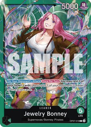 Jewelry Bonney (OP07-019) (OP07-019) - Starter Deck 24: GREEN Jewelry Bonney Foil