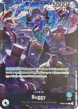 Buggy (English Version 2nd  Anniversary Set) (OP09-042) - One Piece Promotion Cards Foil