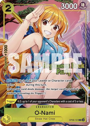 O-Nami (Beginners Deck Party [ST-23] - [ST-28] Winner Pack) (OP06-101) - One Piece Promotion Cards Foil