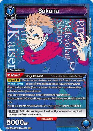 Sukuna (015) (UEX02BT/JJK-3-015) - UEX02BT Jujutsu Kaisen Vol2 Foil