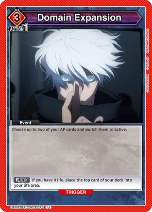 Domain Expansion (UEX02BT/JJK-3-073) - UEX02BT Jujutsu Kaisen Vol2