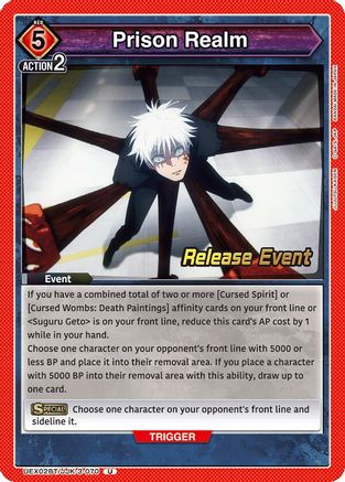 Prison Realm (UEX02BT/JJK-3-070) - UEX02BT Jujutsu Kaisen Vol2 Release Event Cards