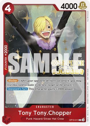 Tony Tony.Chopper (Judge Pack Vol. 6) (OP10-011) - One Piece Promotion Cards Foil
