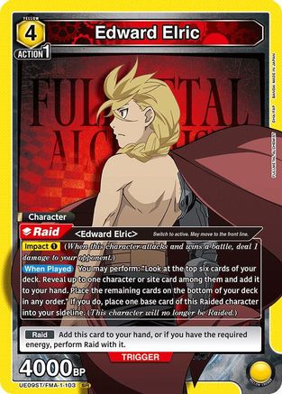 Edward Elric (103) (UE09ST/FMA-1-103) - UE09ST FULLMETAL ALCHEMIST Starter Deck Foil