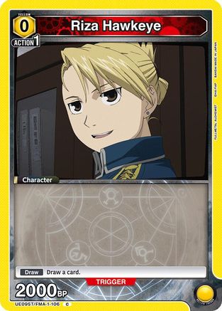 Riza Hawkeye (UE09ST/FMA-1-106) - UE09ST FULLMETAL ALCHEMIST Starter Deck