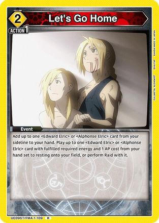 Let's Go Home (UE09ST/FMA-1-109) - UE09ST FULLMETAL ALCHEMIST Starter Deck