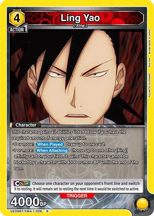 Ling Yao (026) (UE09BT/FMA-1-026) - UE09BT FULLMETAL ALCHEMIST Foil