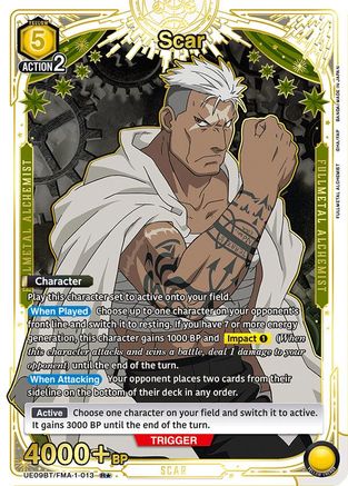 Scar (R*) (UE09BT/FMA-1-013) - UE09BT FULLMETAL ALCHEMIST Foil
