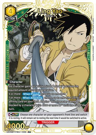 Ling Yao (026) (R*) (UE09BT/FMA-1-026) - UE09BT FULLMETAL ALCHEMIST Foil