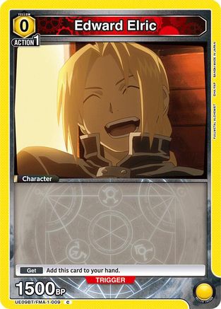 Edward Elric (009) (Box Topper Foil) (UE09BT/FMA-1-009) - UE09BT FULLMETAL ALCHEMIST Foil