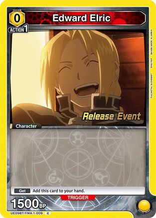 Edward Elric (009) (UE09BT/FMA-1-009) - UE09BT FULLMETAL ALCHEMIST Release Event Cards