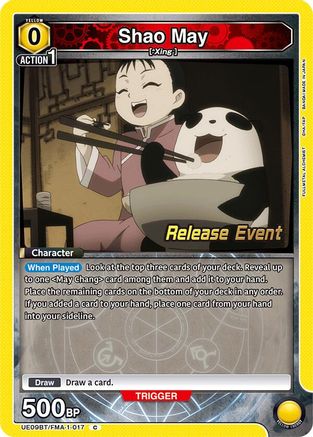 Shao May (UE09BT/FMA-1-017) - UE09BT FULLMETAL ALCHEMIST Release Event Cards