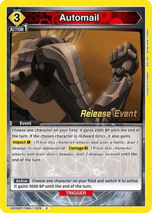 Automail (UE09BT/FMA-1-029) - UE09BT FULLMETAL ALCHEMIST Release Event Cards