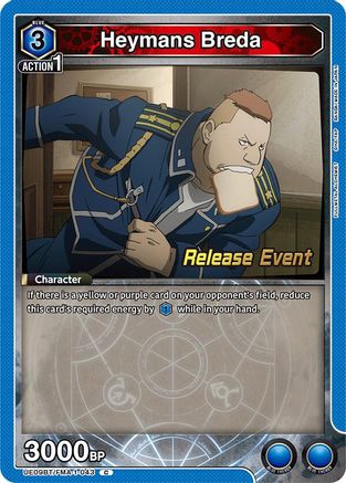 Heymans Breda (UE09BT/FMA-1-043) - UE09BT FULLMETAL ALCHEMIST Release Event Cards