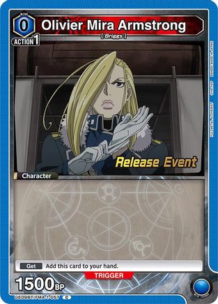 Olivier Mira Armstrong (057) (UE09BT/FMA-1-057) - UE09BT FULLMETAL ALCHEMIST Release Event Cards