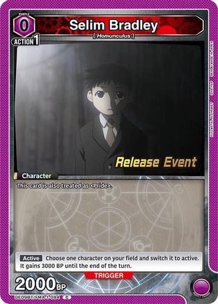 Selim Bradley (UE09BT/FMA-1-084) - UE09BT FULLMETAL ALCHEMIST Release Event Cards