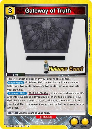 Gateway of Truth (UE09BT/FMA-1-028) - UE09BT FULLMETAL ALCHEMIST Release Event Cards