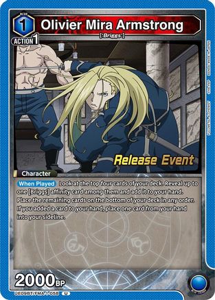 Olivier Mira Armstrong (058) (UE09BT/FMA-1-058) - UE09BT FULLMETAL ALCHEMIST Release Event Cards