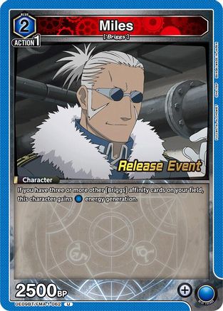 Miles (UE09BT/FMA-1-062) - UE09BT FULLMETAL ALCHEMIST Release Event Cards
