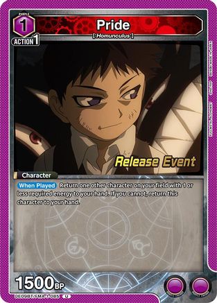 Pride (085) (UE09BT/FMA-1-085) - UE09BT FULLMETAL ALCHEMIST Release Event Cards