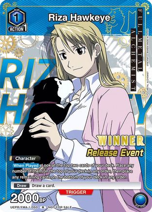 Riza Hawkeye (Release Event Winner) (UEPR/FMA-1-050) - UE09BT FULLMETAL ALCHEMIST Release Event Cards Foil