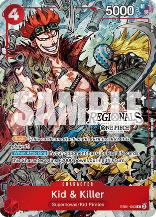 Kid & Killer (Offline Regional Participation Pack 2025 Vol.2) (EB01-003) - One Piece Promotion Cards Foil