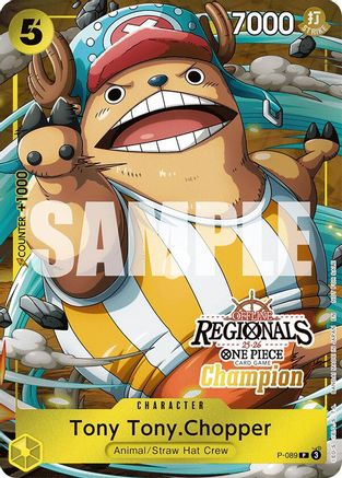 Tony Tony.Chopper (Offline Regional Champion Card Set 2025 Vol.2) (P-089) - One Piece Promotion Cards Foil