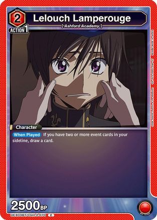 Lelouch Lamperouge (070) (UEX03BT/CGH-2-070) - UEX03BT CODE GEASS Lelouch of the Rebellion Vol2