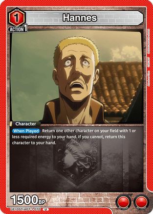 Hannes (UE10ST/AOT-1-070) - UE10ST Attack on Titan Starter Deck