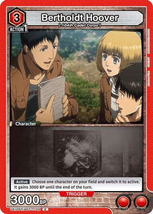 Bertholdt Hoover (UE10ST/AOT-1-102) - UE10ST Attack on Titan Starter Deck