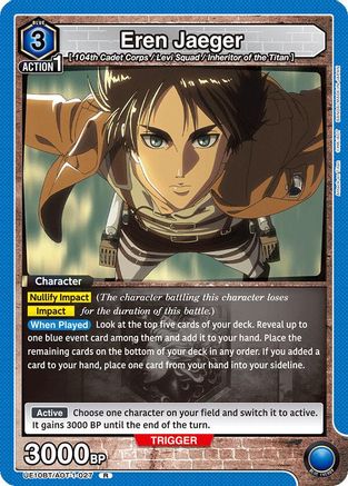 Eren Jaeger (027) (UE10BT/AOT-1-027) - UE10BT Attack on Titan Foil