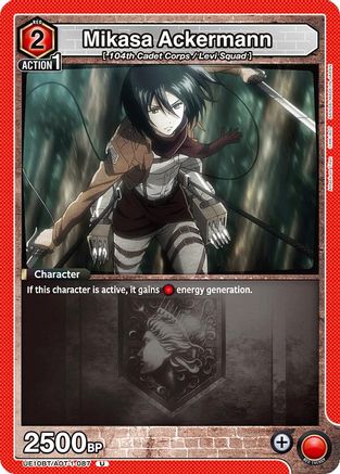 Mikasa Ackermann (087) (UE10BT/AOT-1-087) - UE10BT Attack on Titan