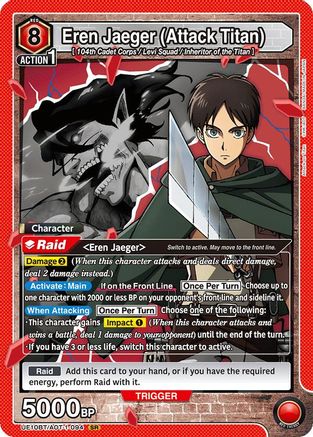 Eren Jaeger (Attack Titan) (094) (UE10BT/AOT-1-094) - UE10BT Attack on Titan Foil