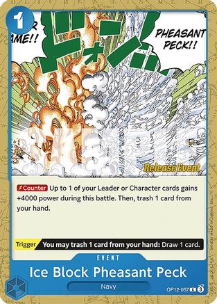 Ice Block Pheasant Peck (OP12-057) - Legacy of the Master Release Event Cards