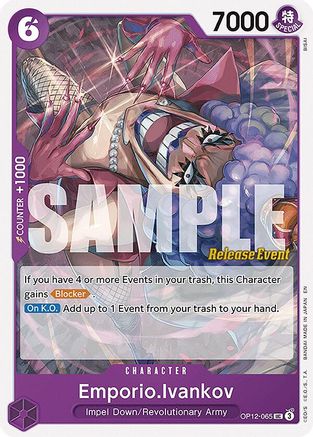 Emporio.Ivankov (065) (OP12-065) - Legacy of the Master Release Event Cards