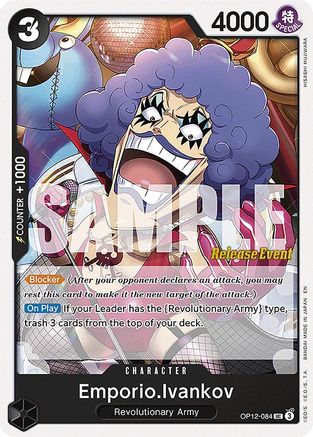 Emporio.Ivankov (084) (OP12-084) - Legacy of the Master Release Event Cards