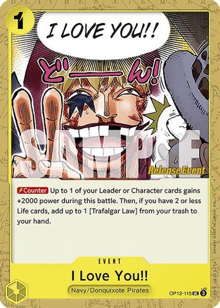 I Love You!! (OP12-115) - Legacy of the Master Release Event Cards