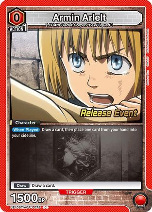 Armin Arlelt (075) (UE10BT/AOT-1-075) - UE10BT Attack on Titan Release Event Cards